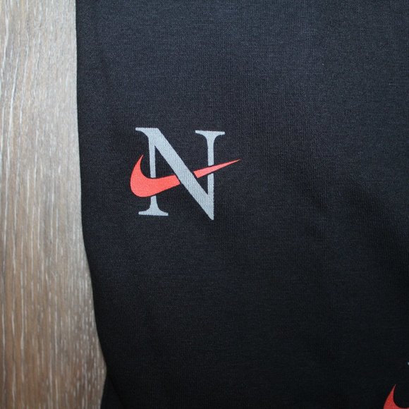 NWT NIKE MEN'S ALL OVER PRINT LOGO JOGGER‎ SWEATPANTS BLACK ORANGE WHITE - Picture 9 of 9